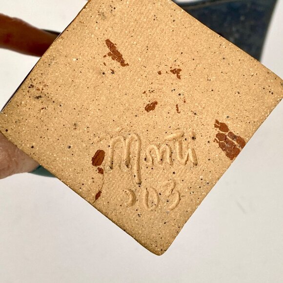 Raku Ceramic Playing Card Votive Candle Holders Heart Spade Diamond Club Set 2 - Picture 5 of 13